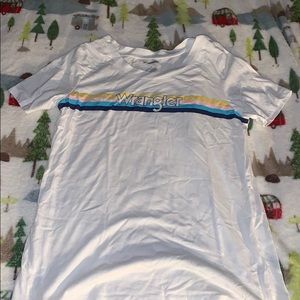 Wrangler rainbow stripe tee
